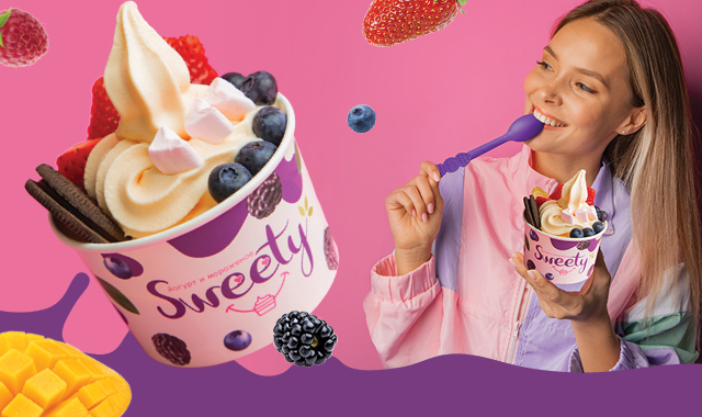 Открытие кафе замороженного йогурта SWEETY!