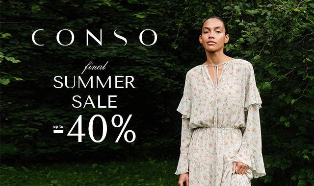 SUMMER SALE в CONSO до -40%*
